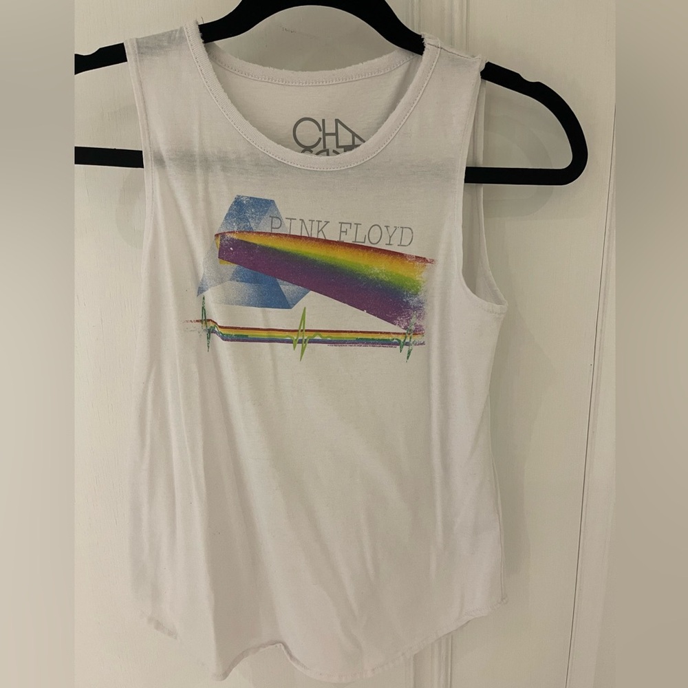 Add free to 3+ bundle - Chaser White Pink Floyd Kids Tank Top